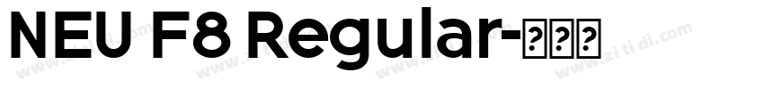 NEU F8 Regular字体转换